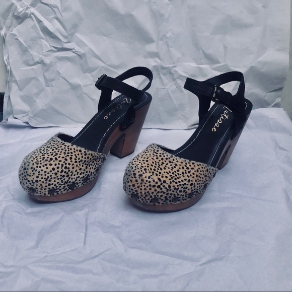 Matisse Downtown Clogs Leopard / Cheetah Slingback - Picture 3 of 5